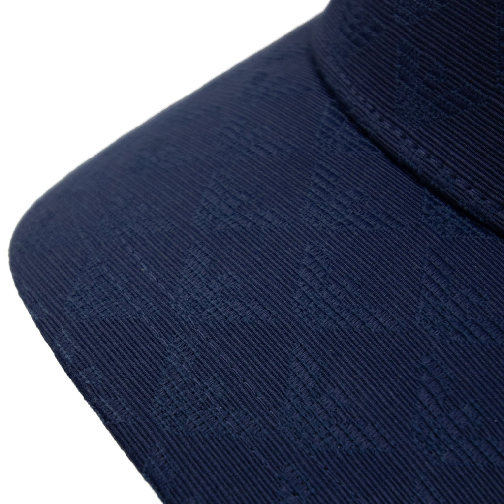 Emporio Armani Fabric Baseball Cap With Jacquard Monogram Royal Blue