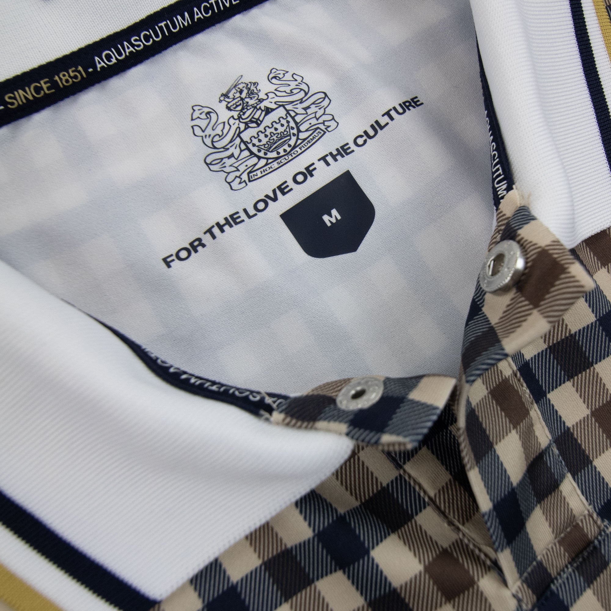 Aquascutum Since 1851 Soccer Polo Club Check 28
