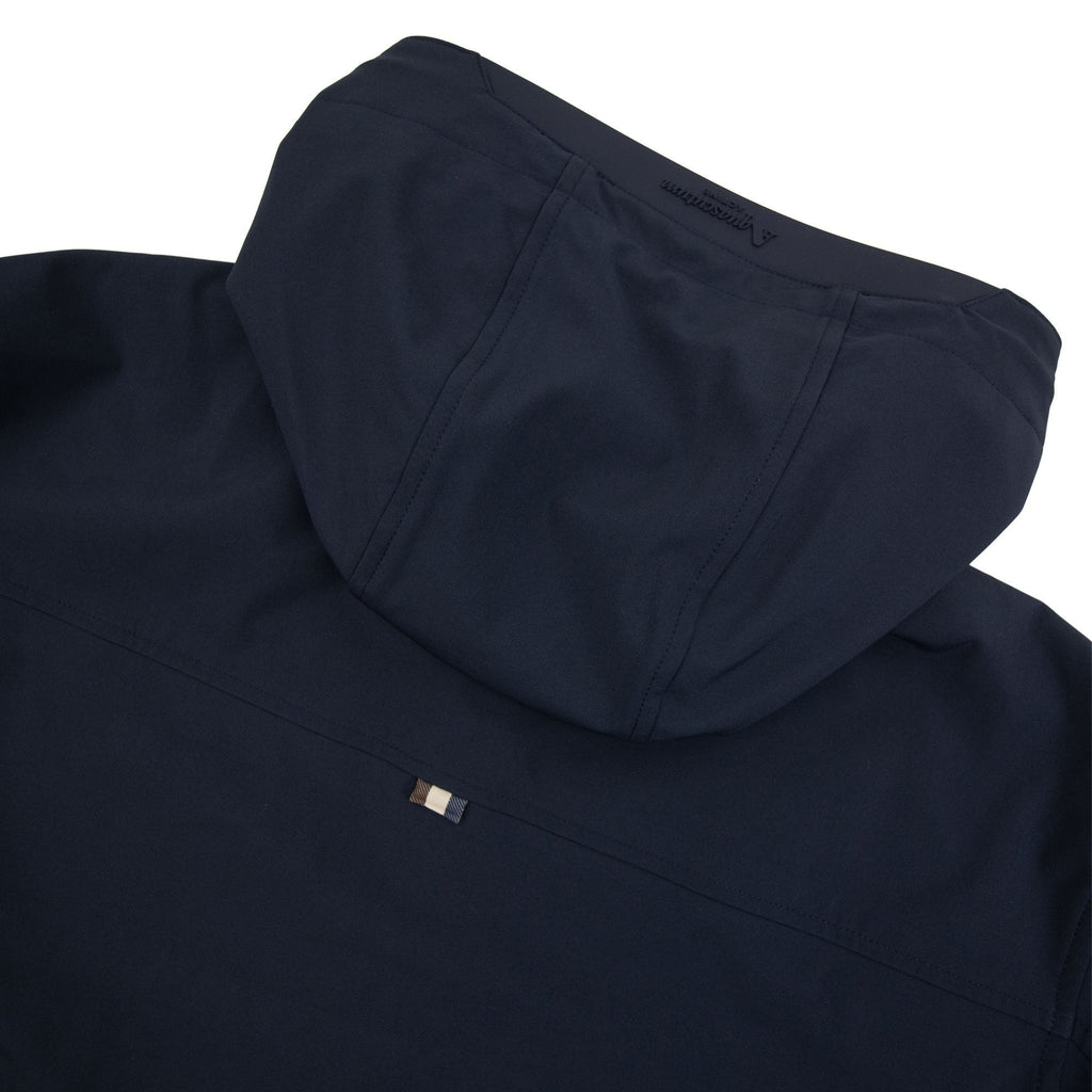 Aquascutum Shell Hybrid Hooded Jacket Navy 11