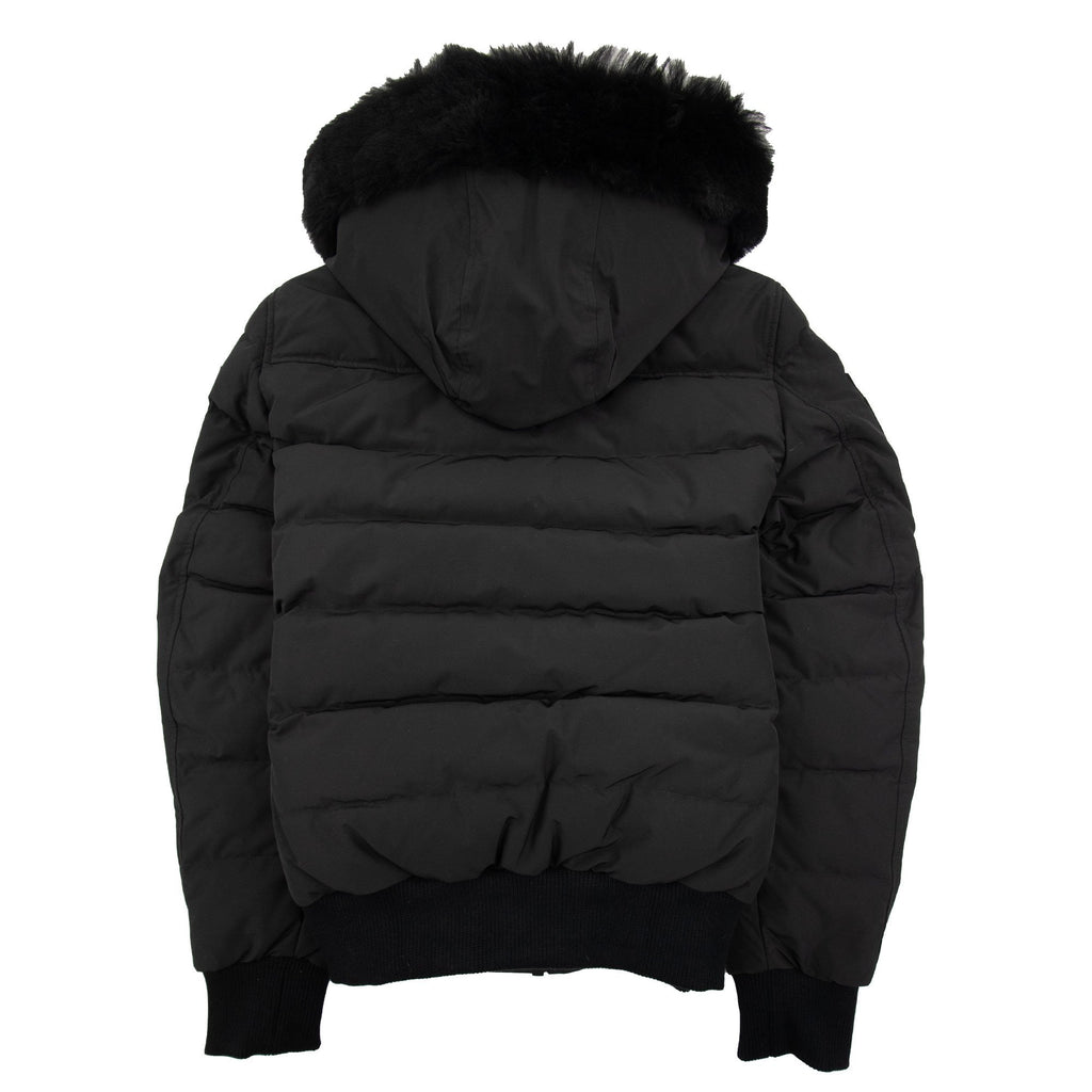 Moose Knuckles Onyx Scotchtown Shearling Bomber Jacket Blk W/blk 305