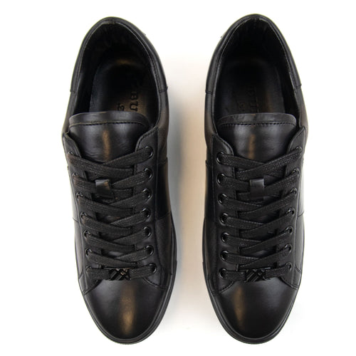 Burberry Ritson London Leather Check Trainers Black/brown