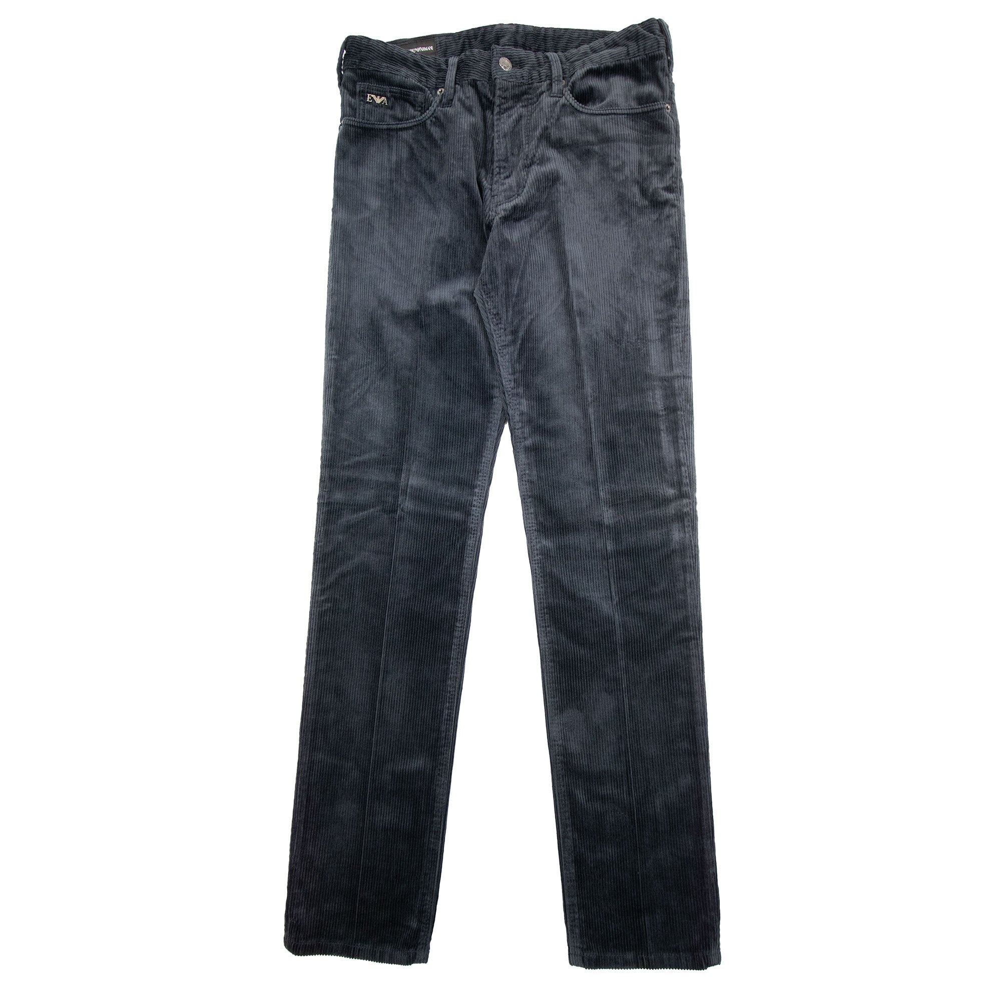 Emporio Armani J06 5 Pocket Corduroy Slim Fit Jean Navy Blue 0920