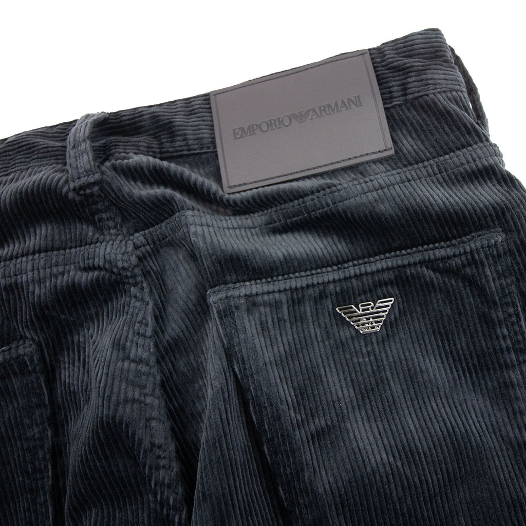 Emporio Armani J06 5 Pocket Corduroy Slim Fit Jean Navy Blue 0920