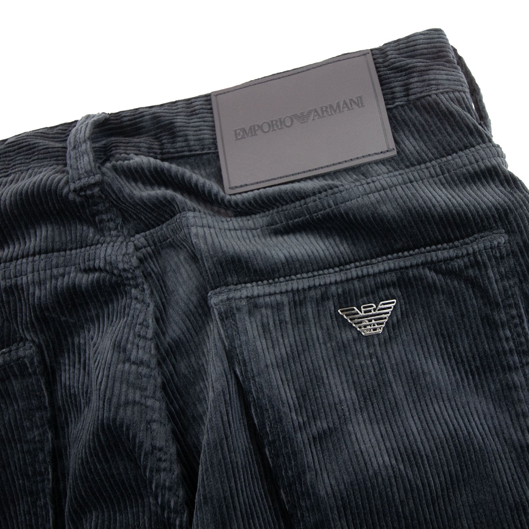 Emporio Armani J06 5 Pocket Corduroy Slim Fit Jean Navy Blue 0920