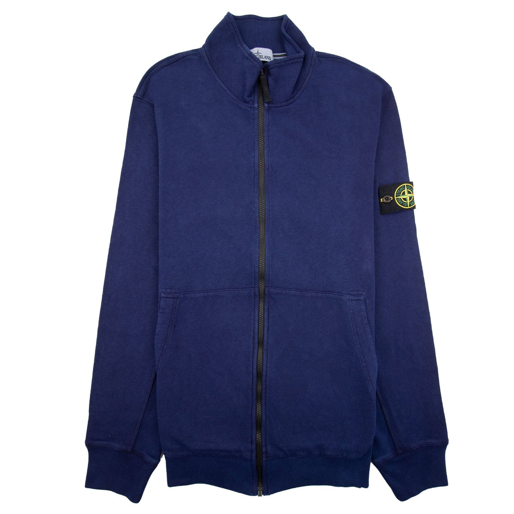 Stone Island T.c Dyed Full Zip Sweatshirt Blue Vo127