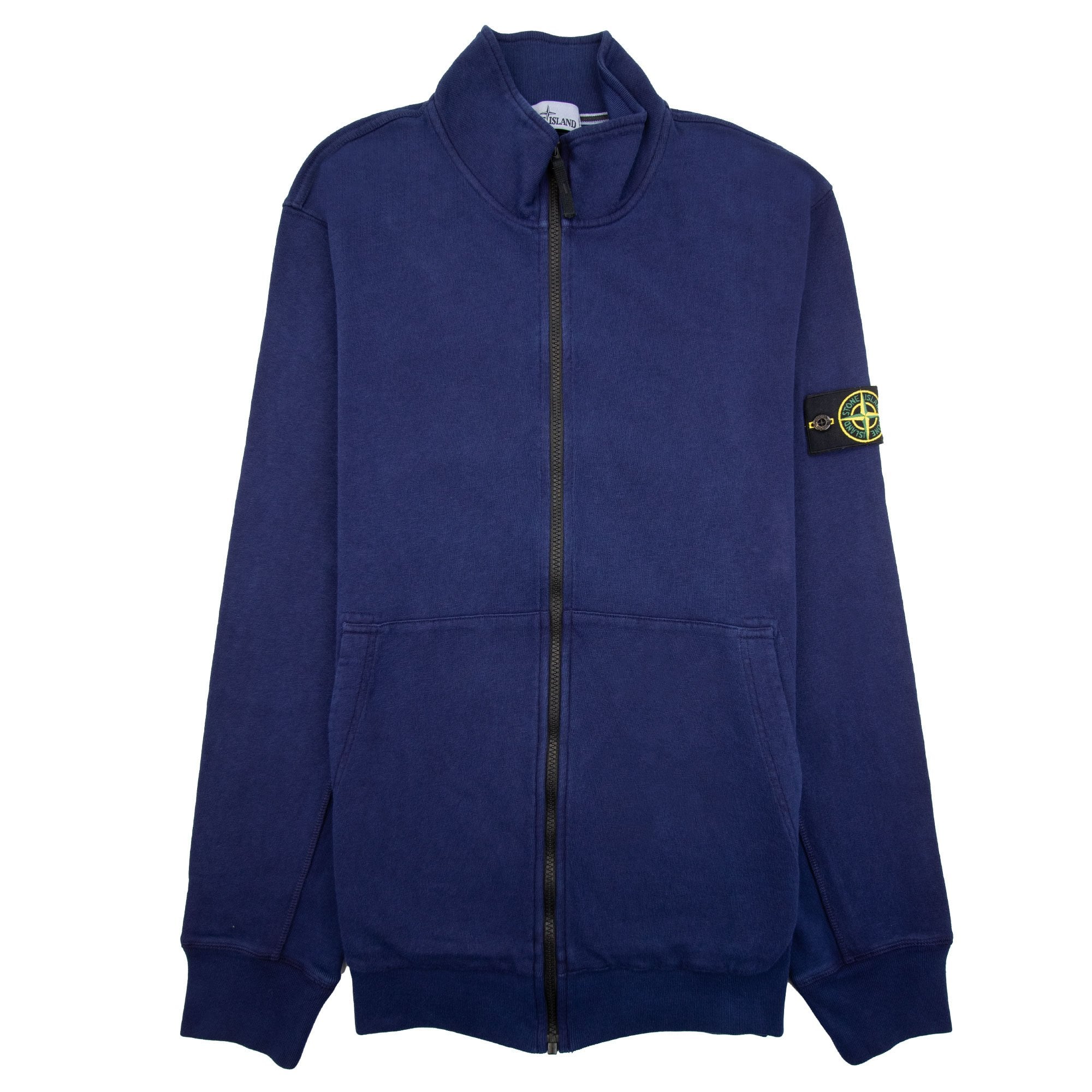Stone Island T.c Dyed Full Zip Sweatshirt Blue Vo127