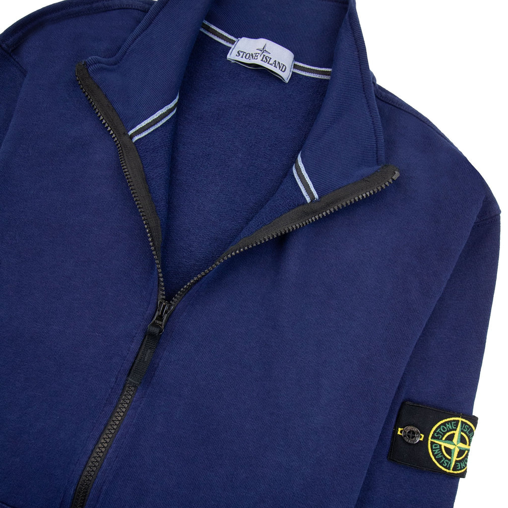 Stone Island T.c Dyed Full Zip Sweatshirt Blue Vo127