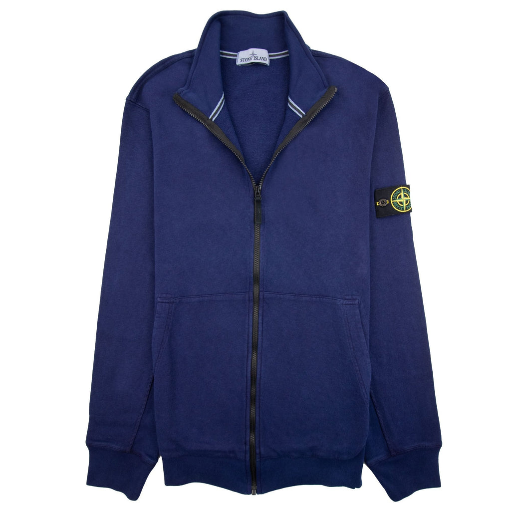 Stone Island T.c Dyed Full Zip Sweatshirt Blue Vo127