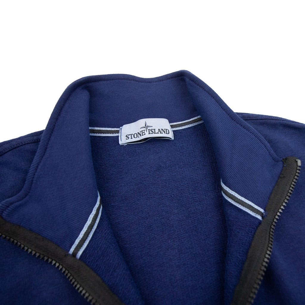 Stone Island T.c Dyed Full Zip Sweatshirt Blue Vo127
