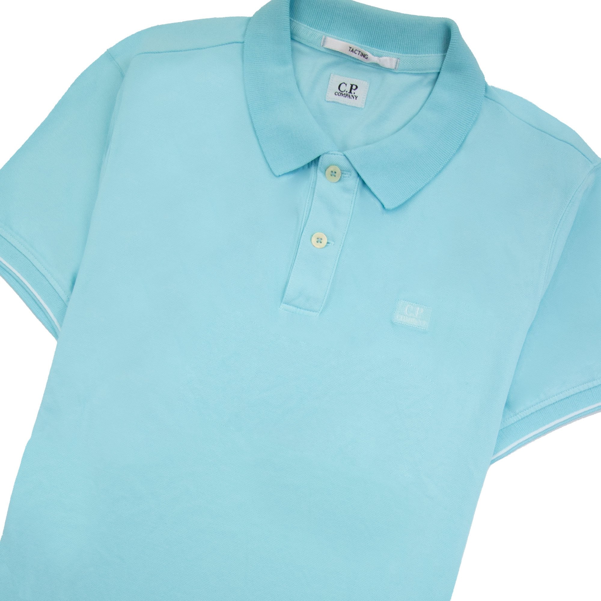 Cp Company Tacting Short Sleeve Polo Baby Blue