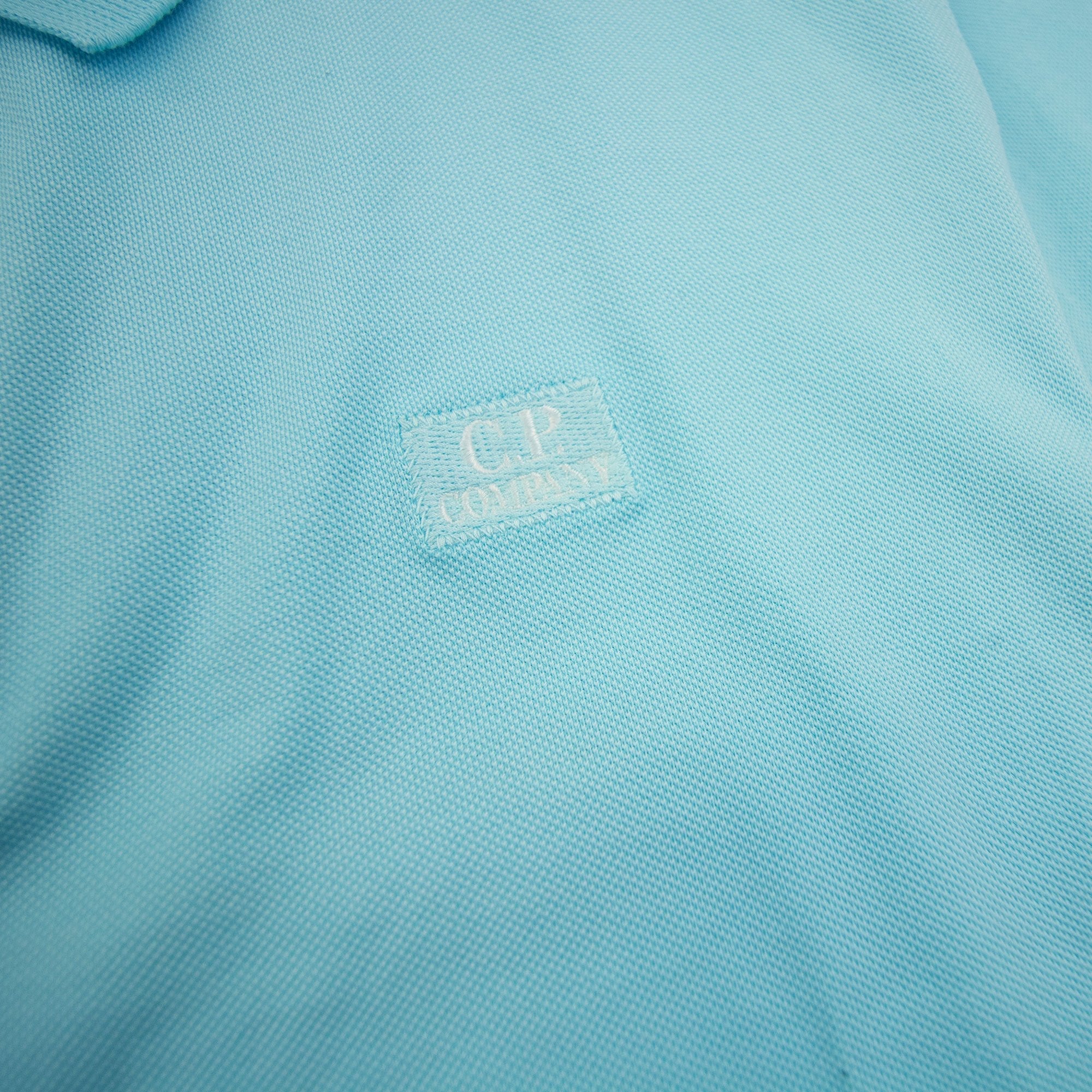 Cp Company Tacting Short Sleeve Polo Baby Blue