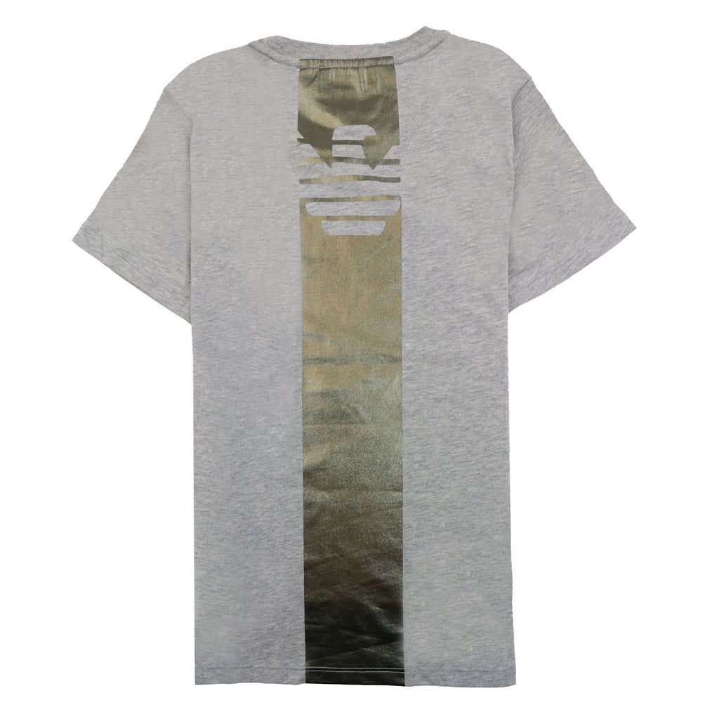 Emporio Armani Jnr T-shirt And Shorts Set With Metal Prints Grey/black