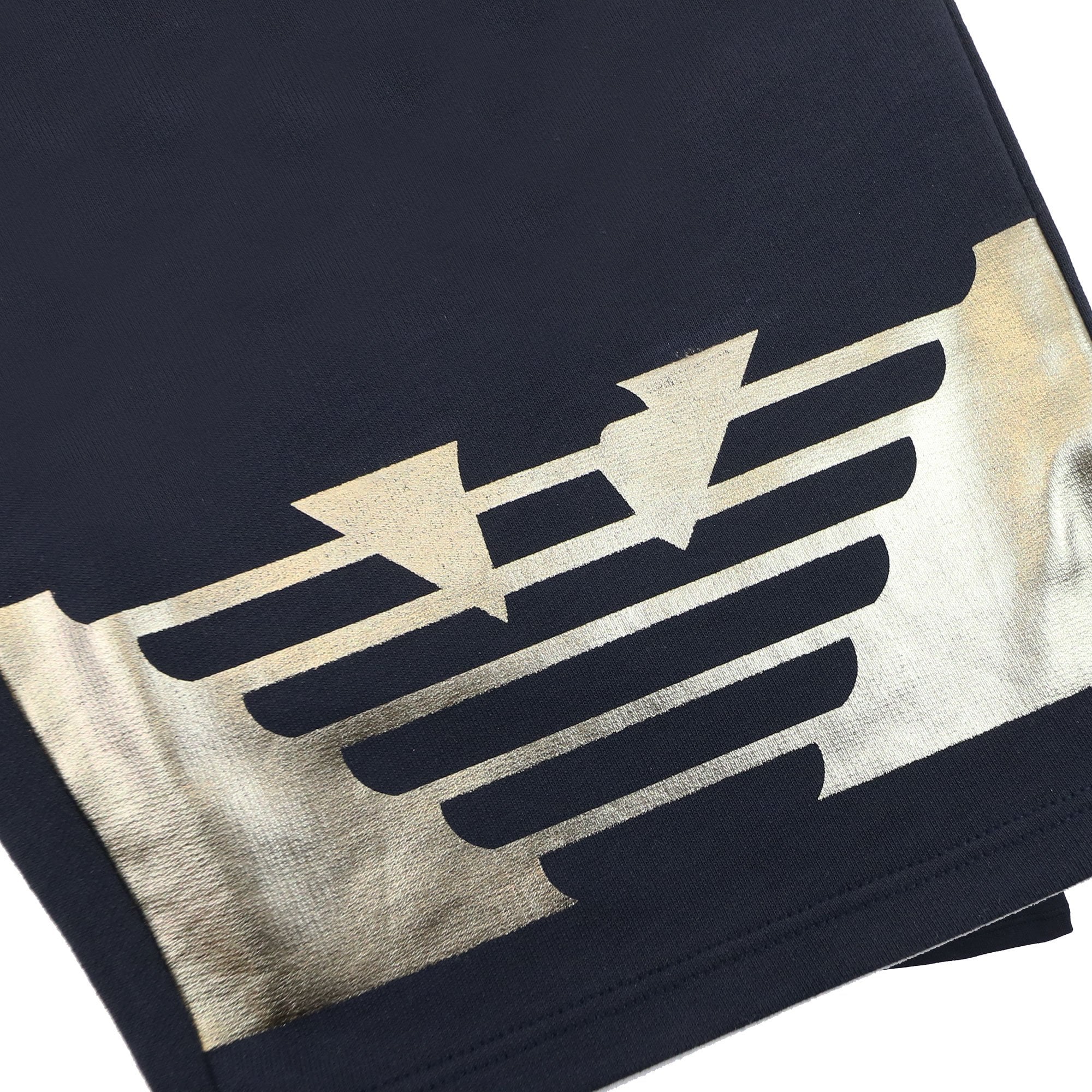 Emporio Armani Jnr T-shirt And Shorts Set With Metal Prints Grey/black