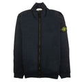 Stone Island Overlap Collar Full Zip Sweatshirt Navy Blue V0020
