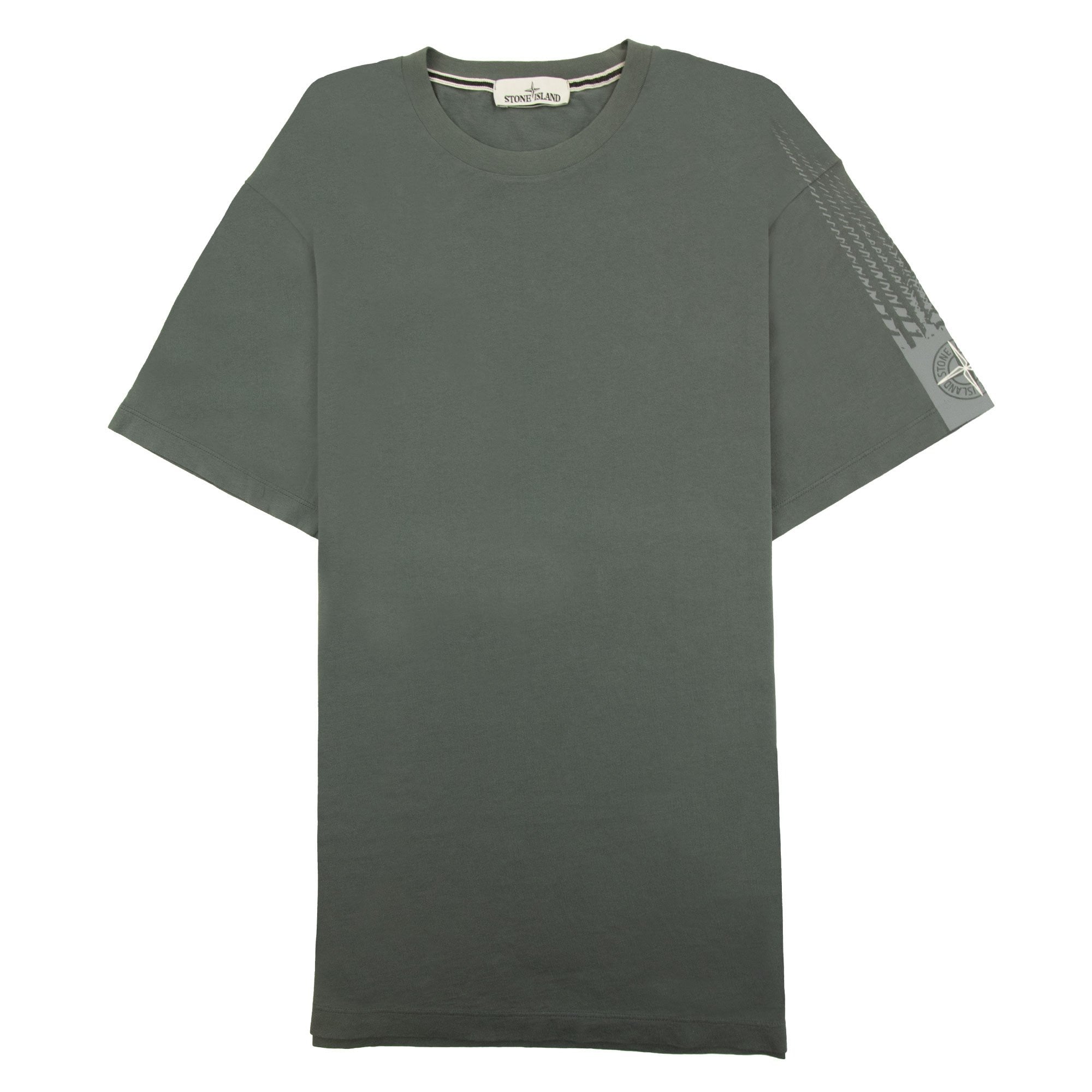 Stone Island Arm Compass Tshirt Dark Grey