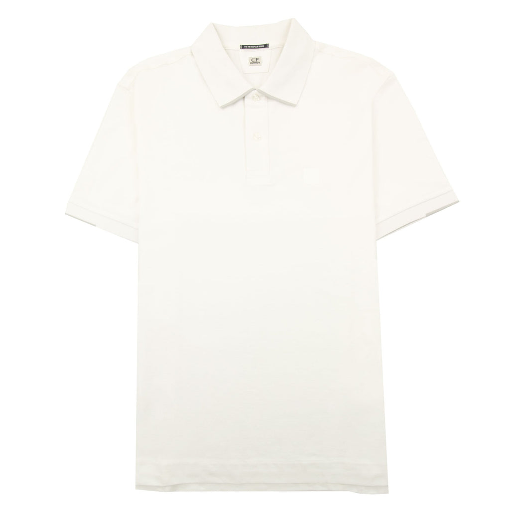 Cp Company Metropolis Series Stretch Piquet Polo White 101