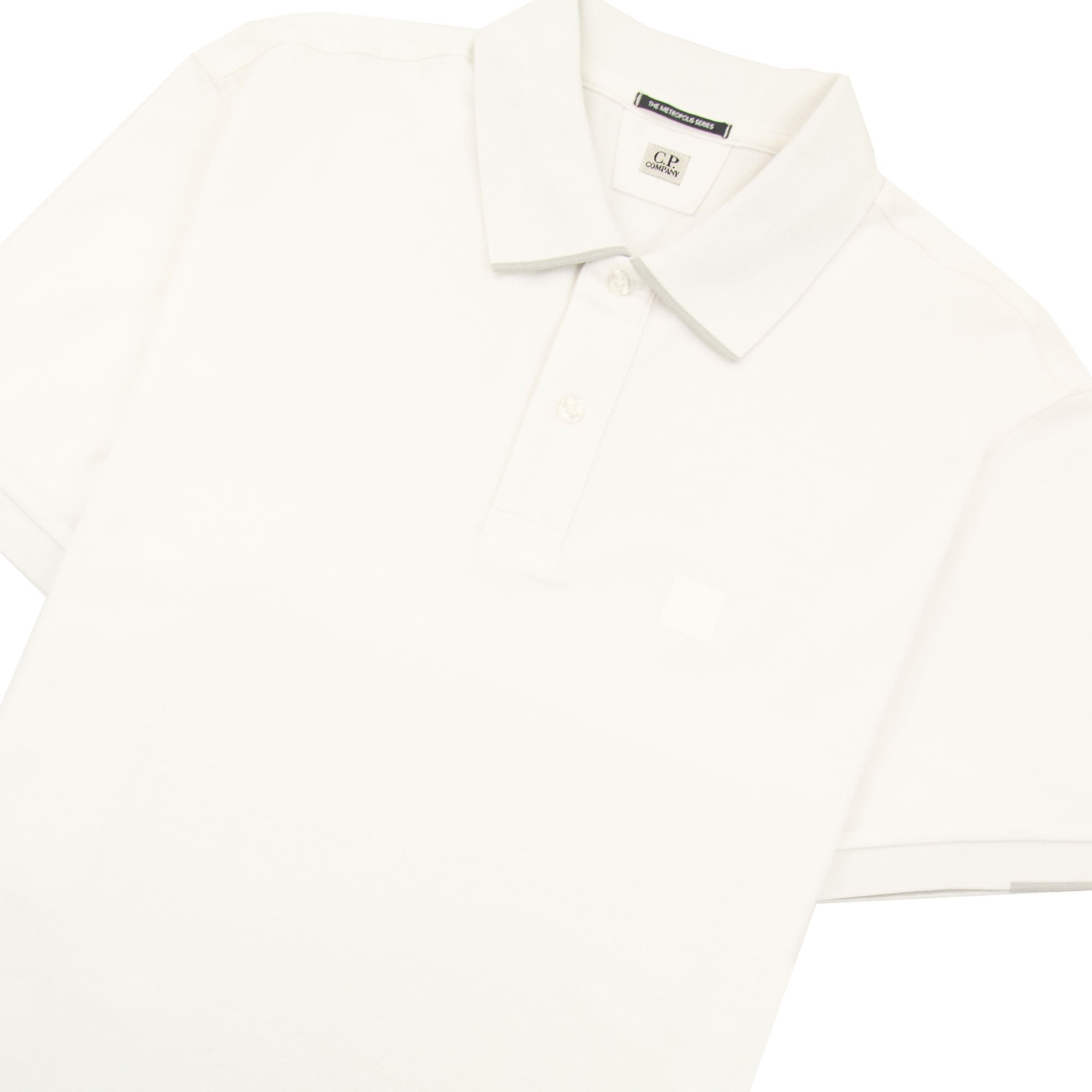 Cp Company Metropolis Series Stretch Piquet Polo White 101