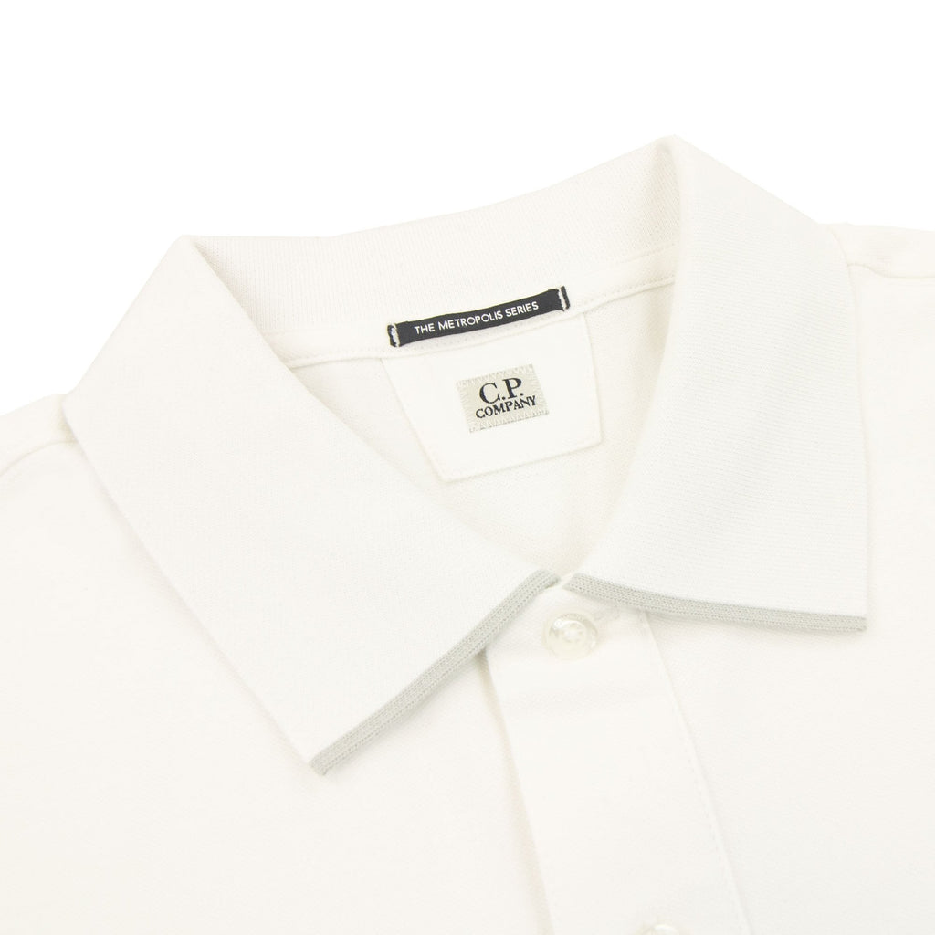 Cp Company Metropolis Series Stretch Piquet Polo White 101