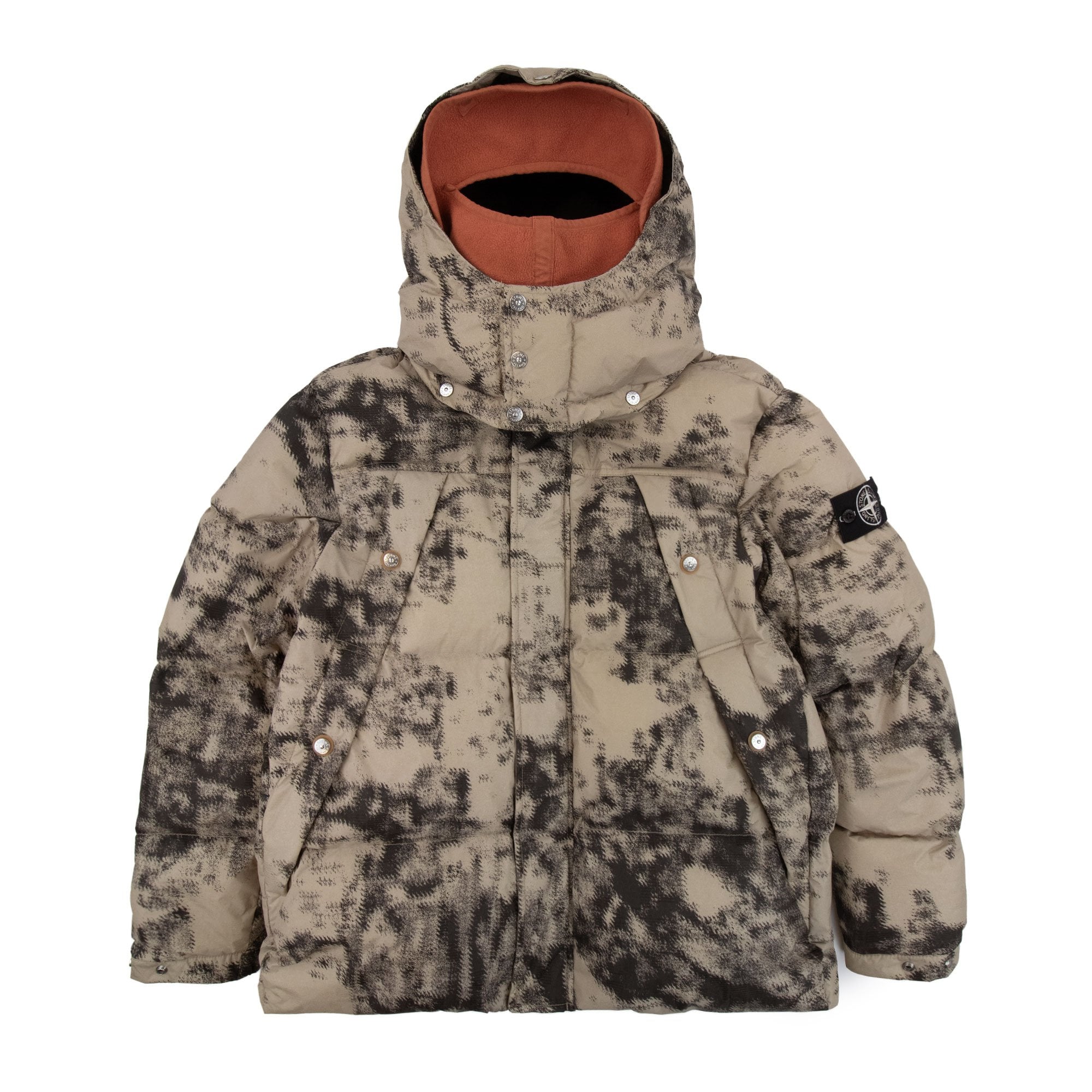 Stone Island 462e1 Camouflage Nylon Rep Ice Jacket Dove Grey V0092