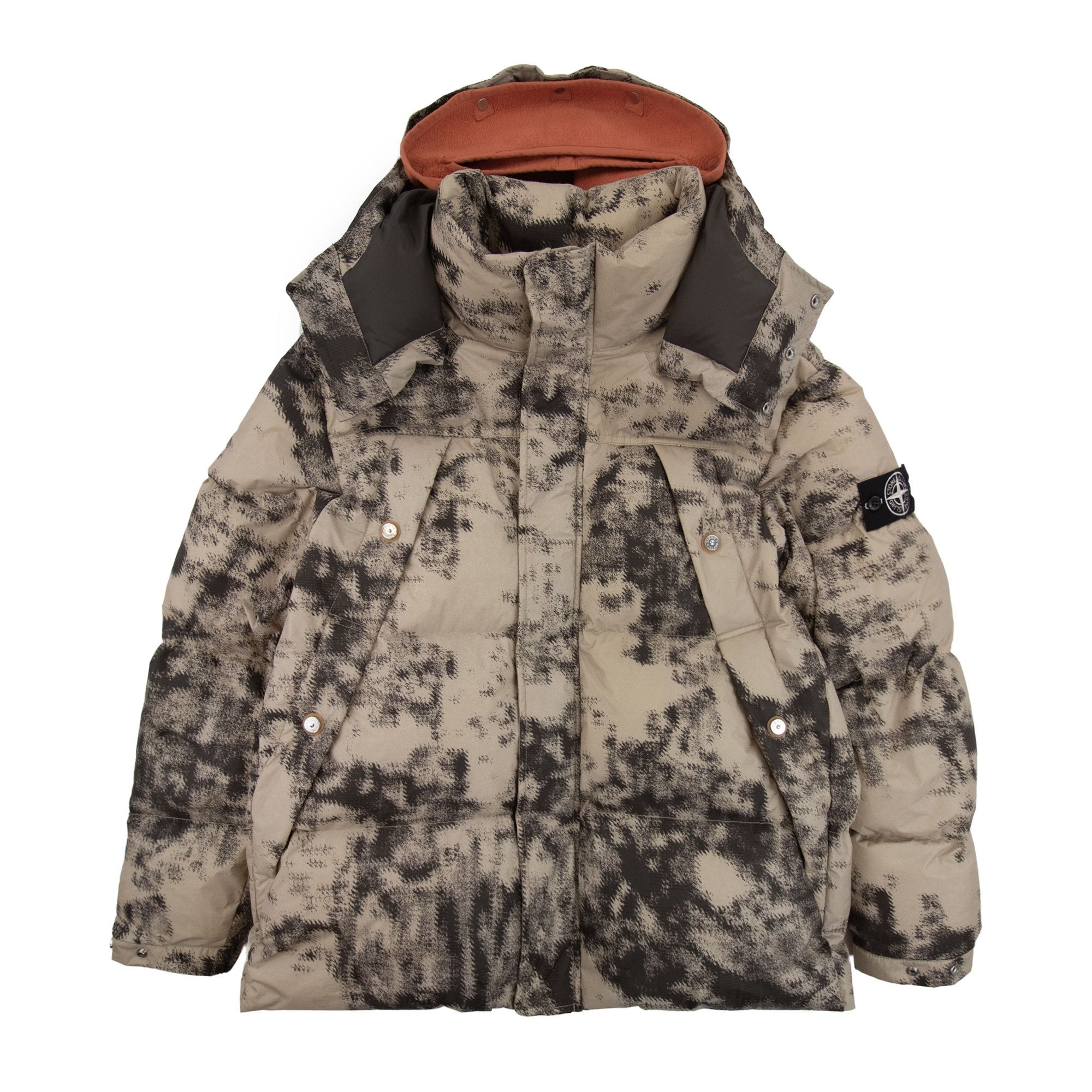 Stone Island 462e1 Camouflage Nylon Rep Ice Jacket Dove Grey V0092