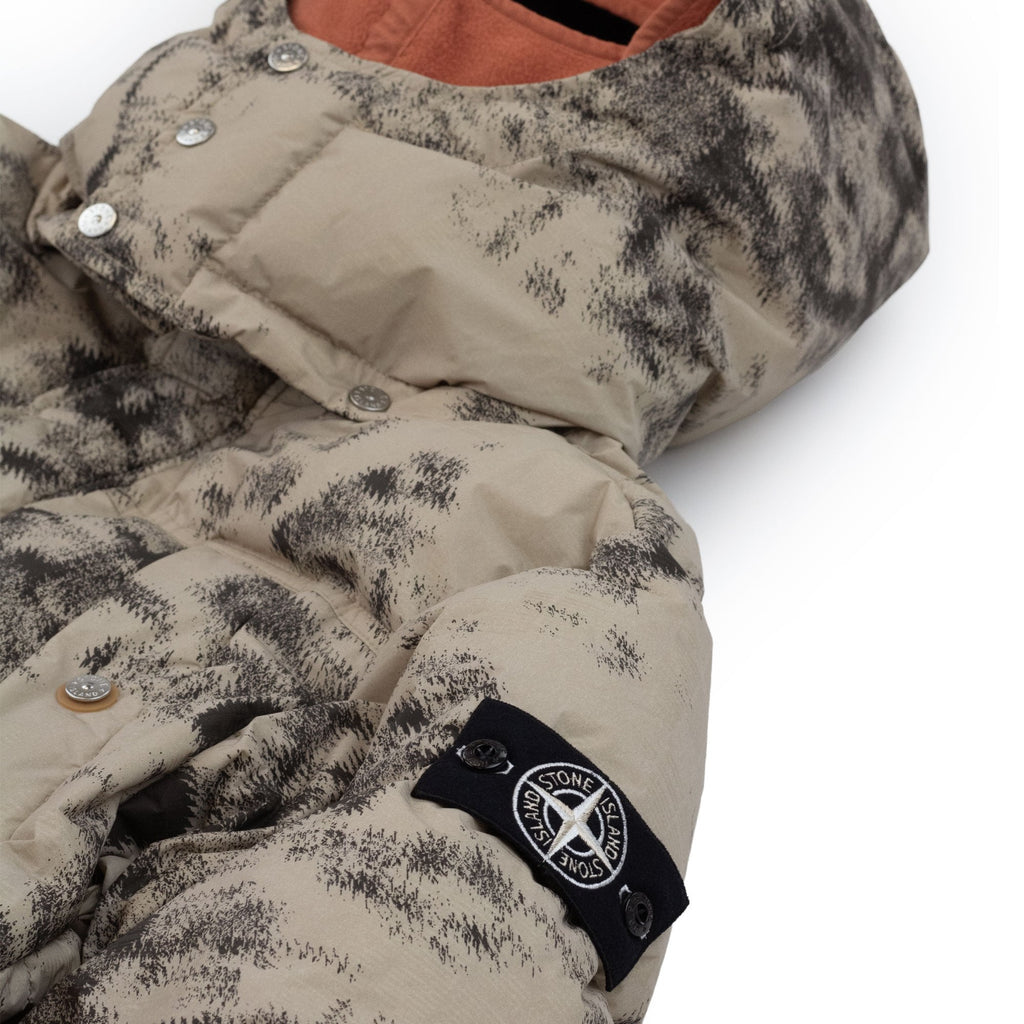 Stone Island 462e1 Camouflage Nylon Rep Ice Jacket Dove Grey V0092