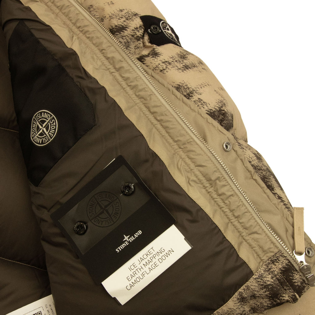 Stone Island 462e1 Camouflage Nylon Rep Ice Jacket Dove Grey V0092