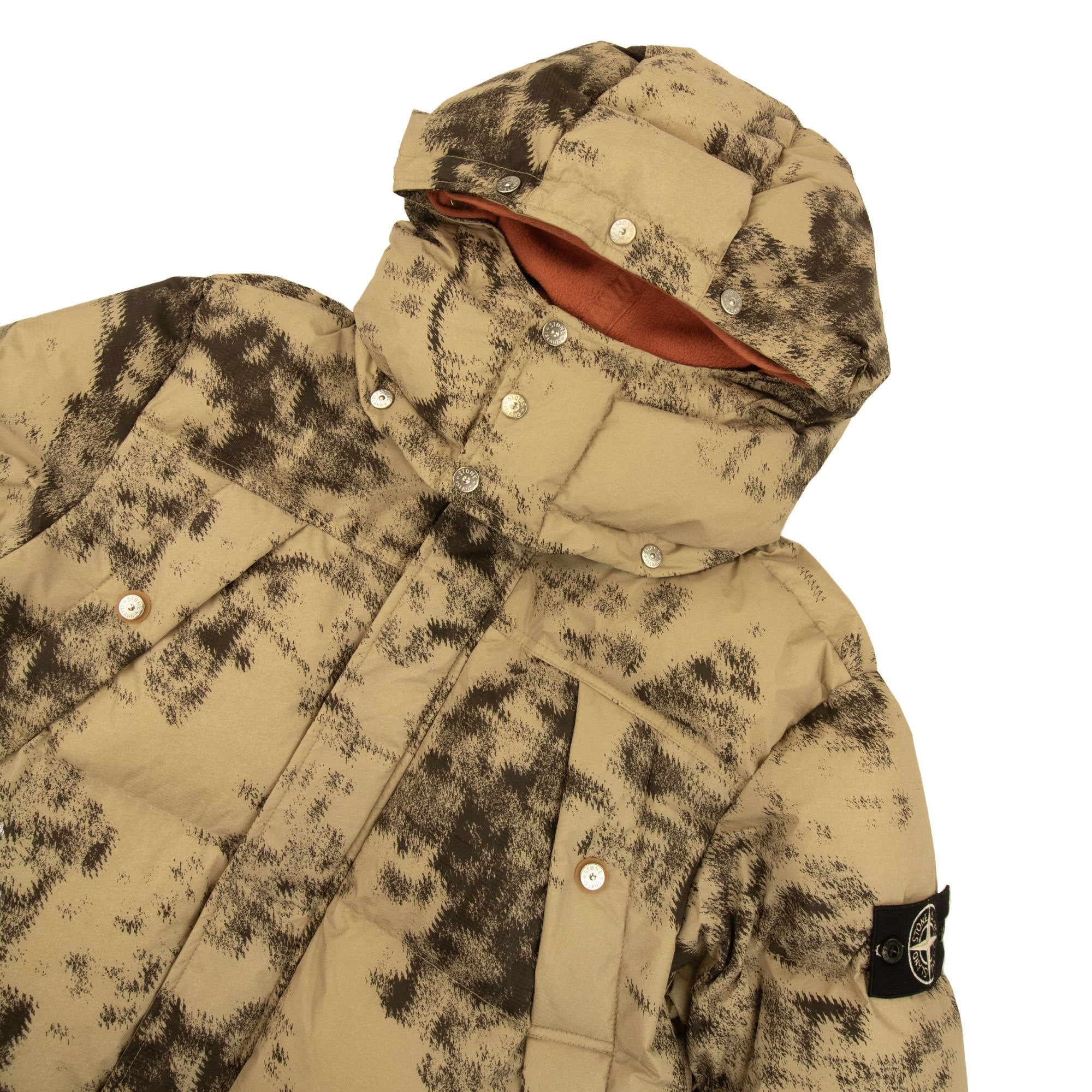Stone Island 462e1 Camouflage Nylon Rep Ice Jacket Dove Grey V0092