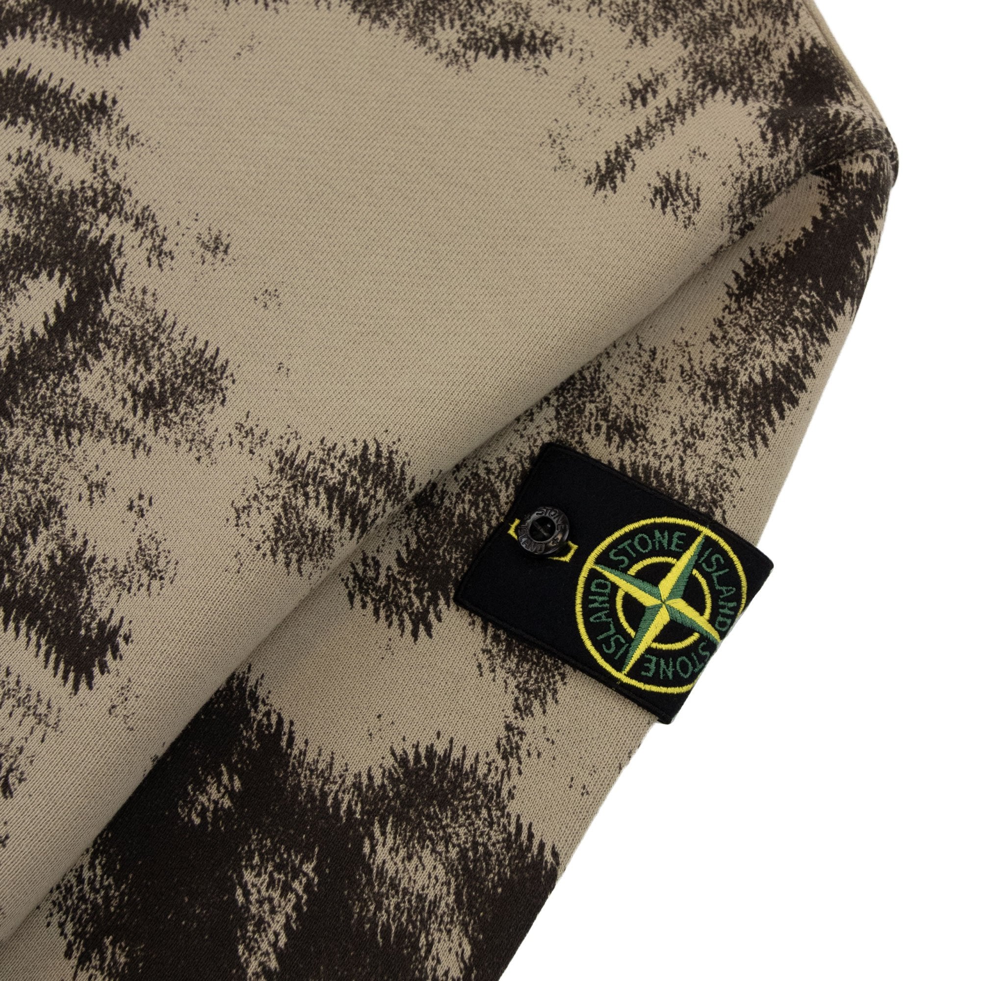 Stone Island 669e3 Camouflage Organic Cotton Diagonal Sweatshirt Dove Grey V0092