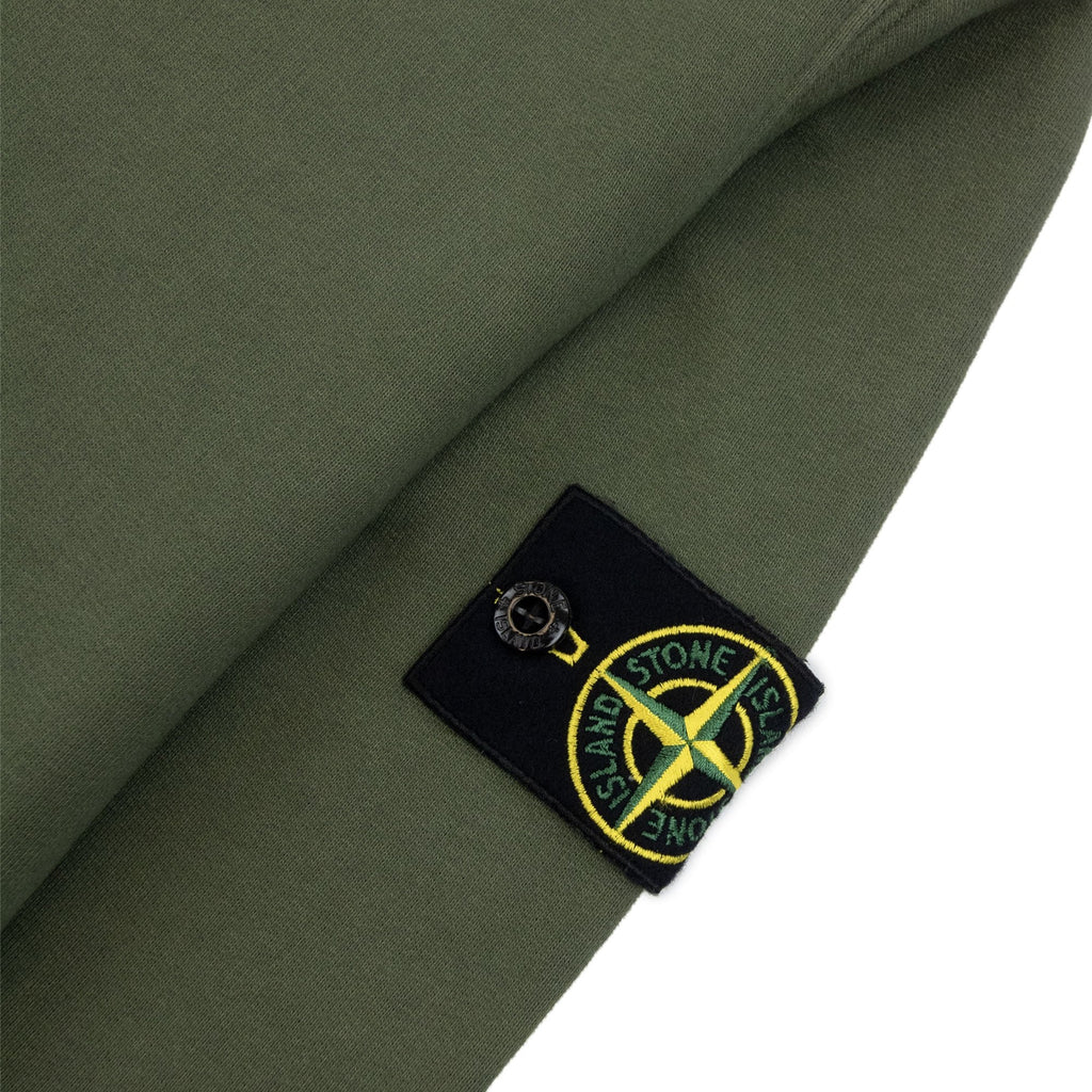 Stone Island 63520 Brushed Organic Cotton Hoodie Khaki V0059