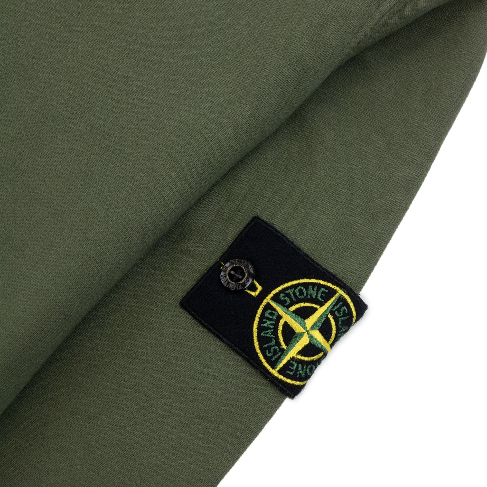 Stone Island 63520 Brushed Organic Cotton Hoodie Khaki V0059