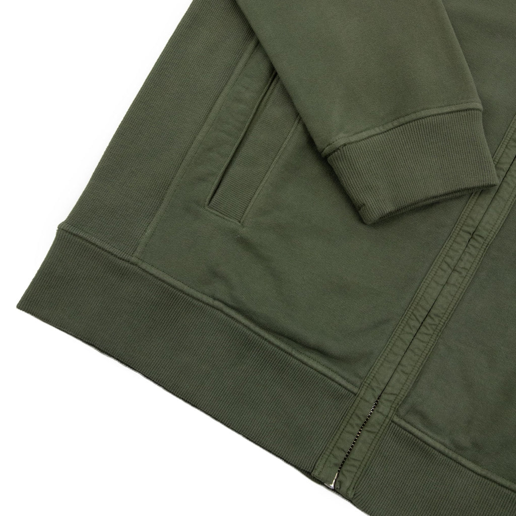 Stone Island 63520 Brushed Organic Cotton Hoodie Khaki V0059