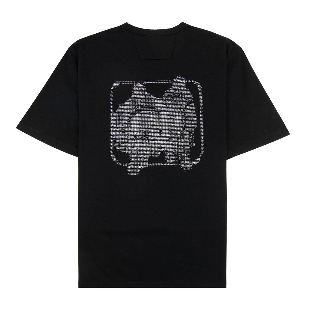 Cp Company Metropolis Series Mercerized Blurred Logo Graphics T-shirt Black 999