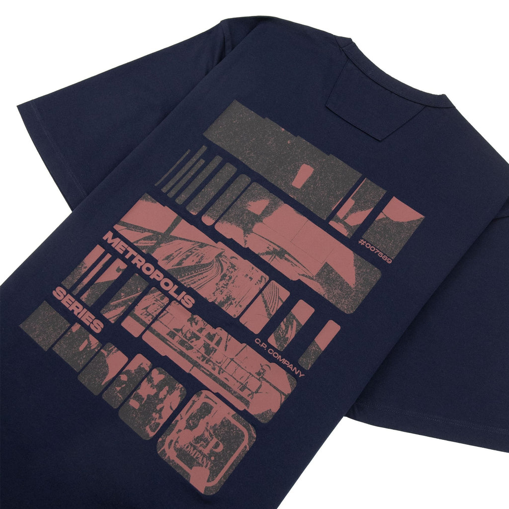 Cp Company Metropolis Mercerized Comics Graphics T Shirt Sky Captain 897