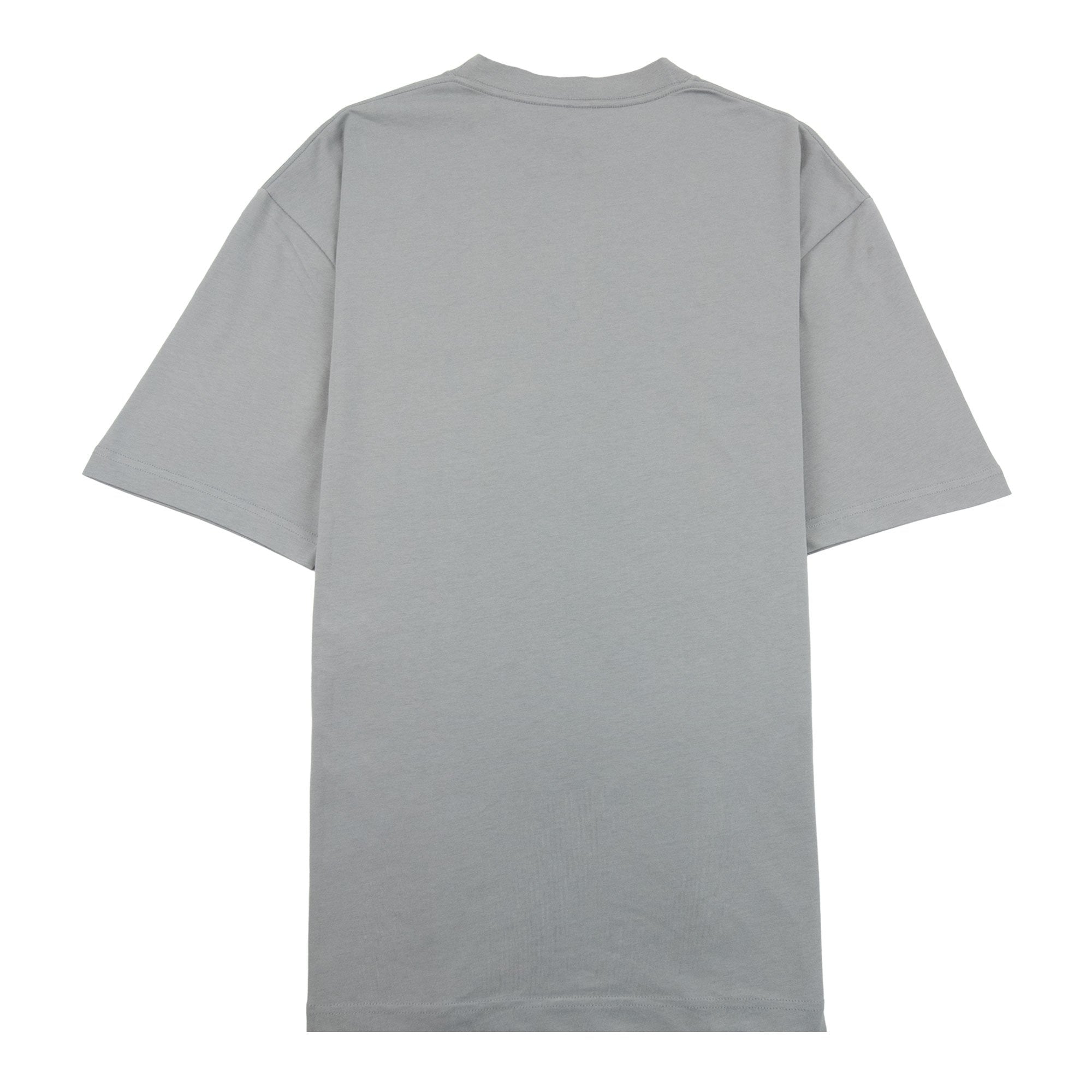 Balenciaga Bb Embroidered Chest Logo T-shirt Grey