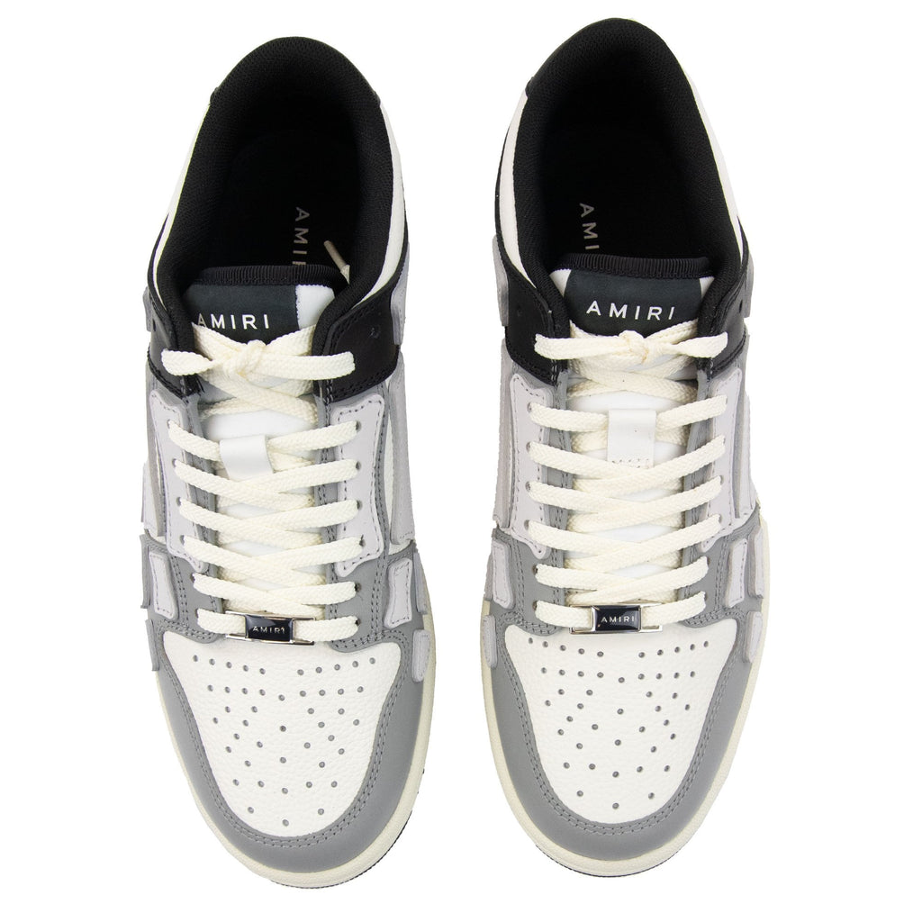 Amiri Skel Panelled Leather Low-top Trainers Black/grey