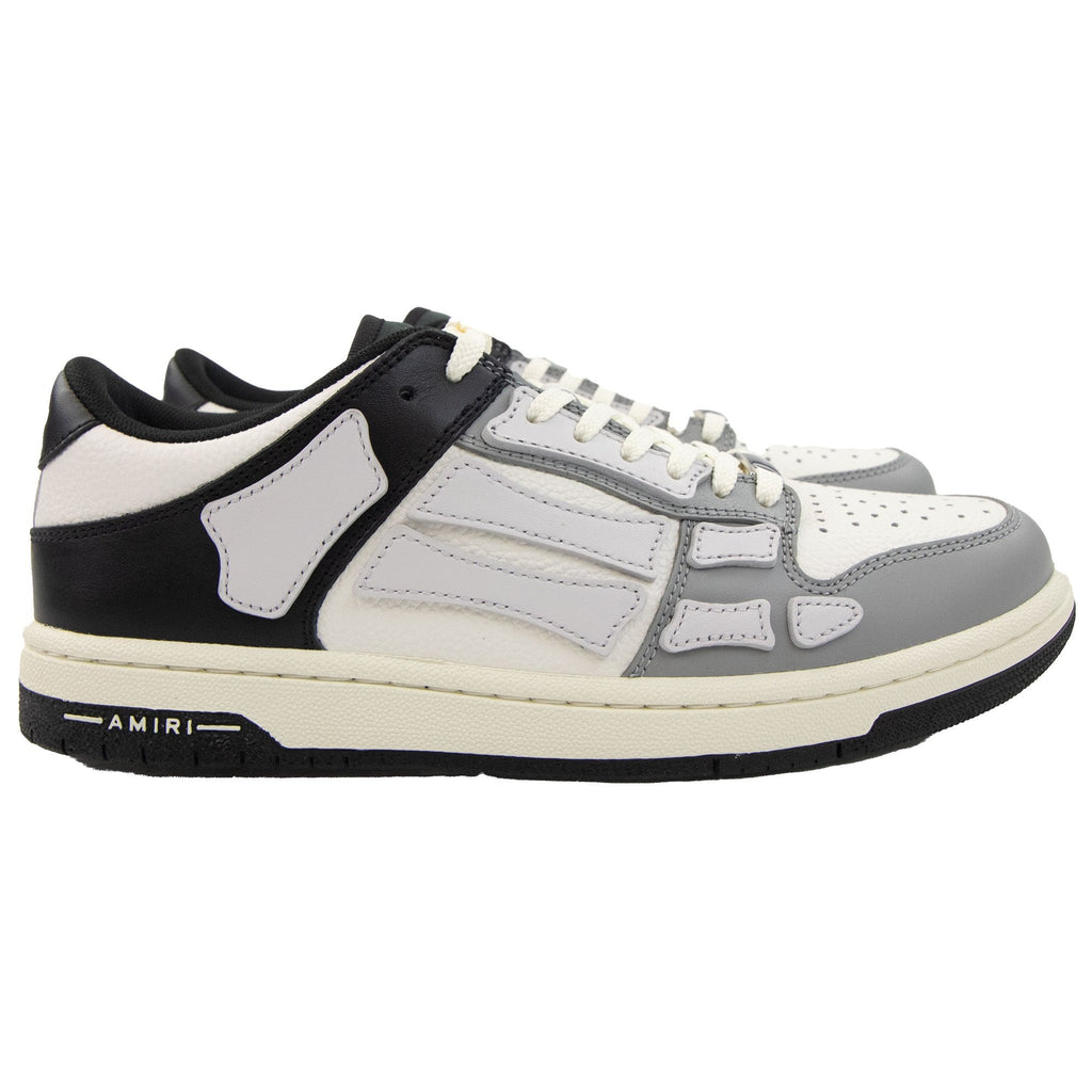 Amiri Skel Panelled Leather Low-top Trainers Black/grey