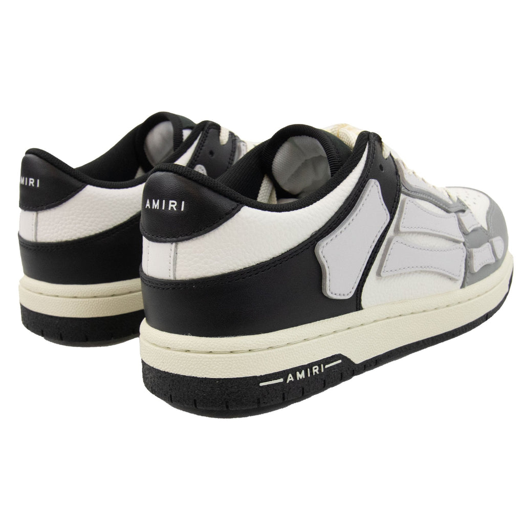 Amiri Skel Panelled Leather Low-top Trainers Black/grey
