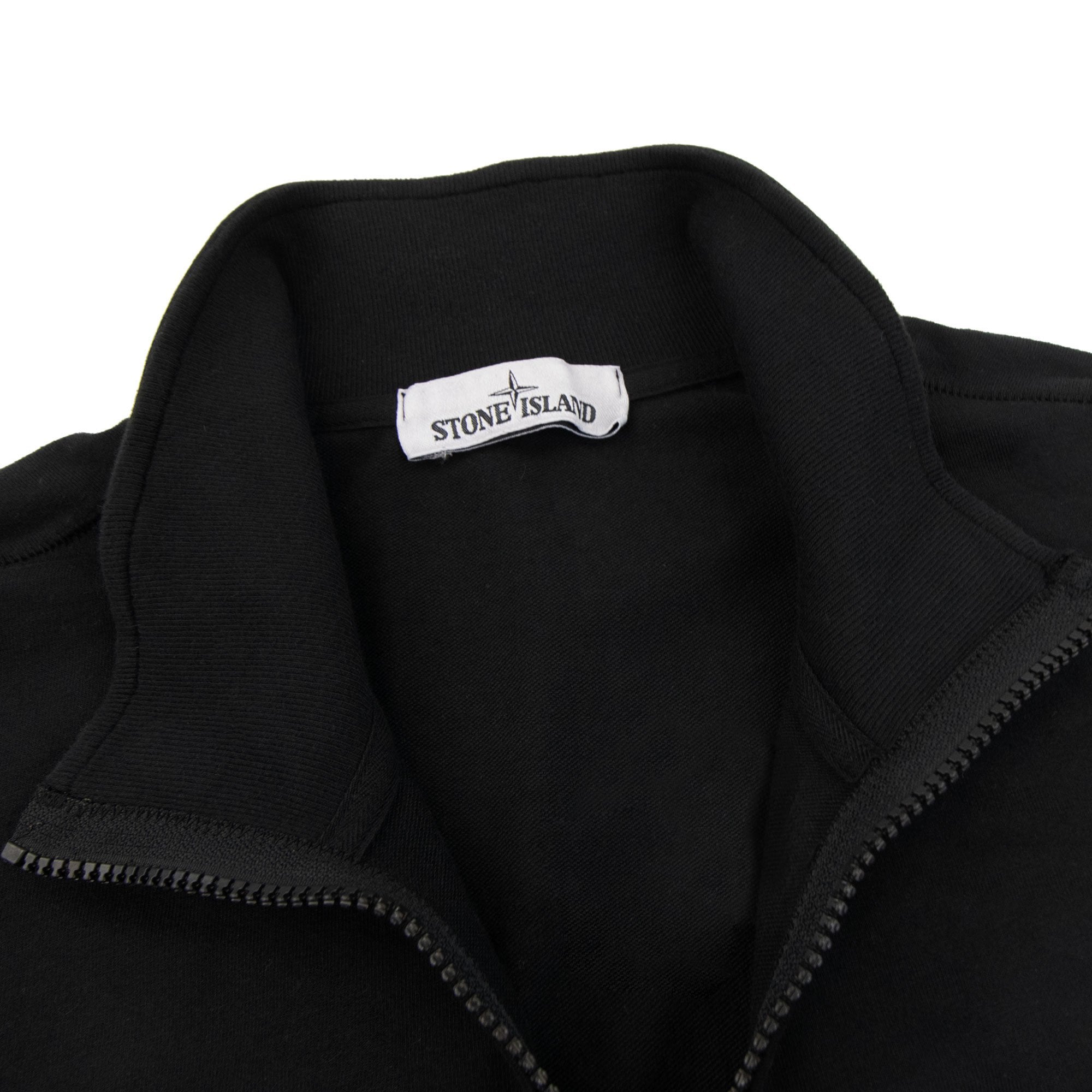 Stone Island Full Zip Piping Sweatshirt Black V0029