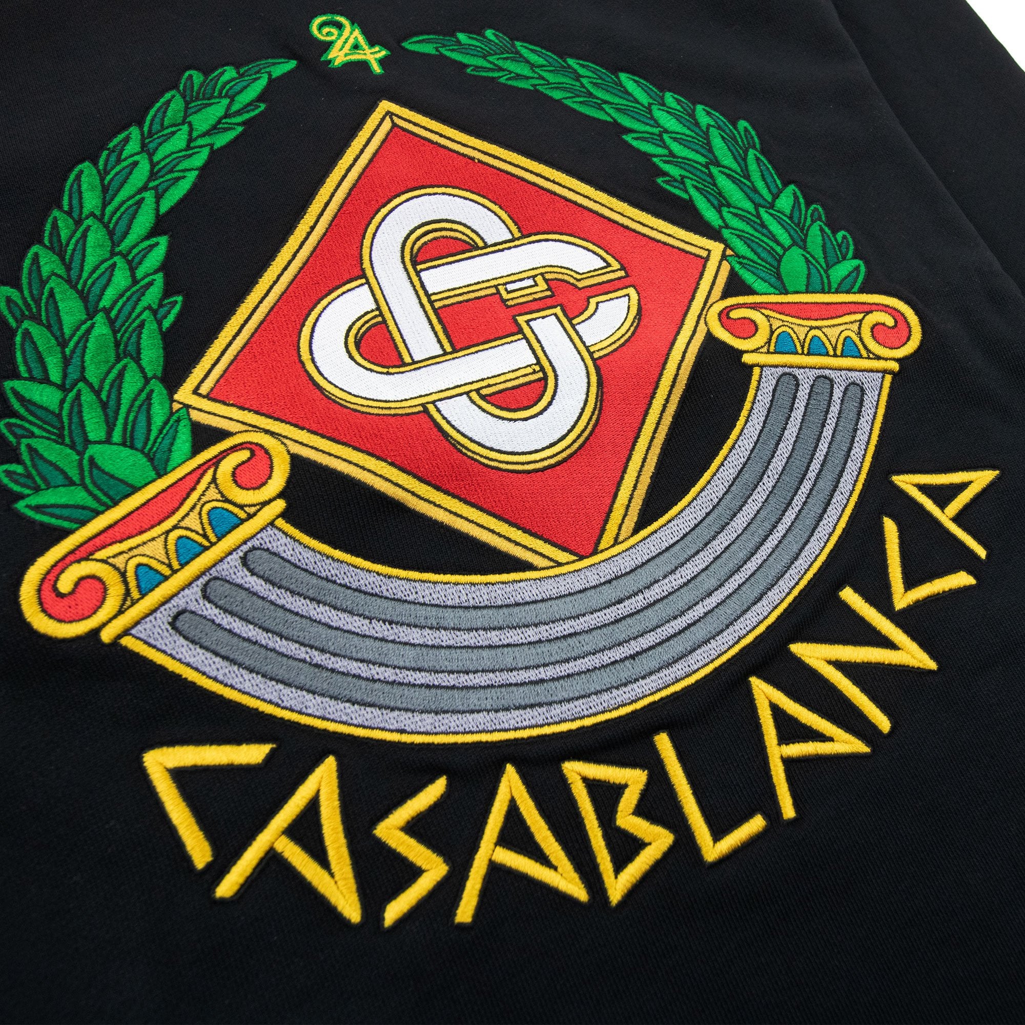 Casablanca Casa Crest Embroidered Sweatshirt Black