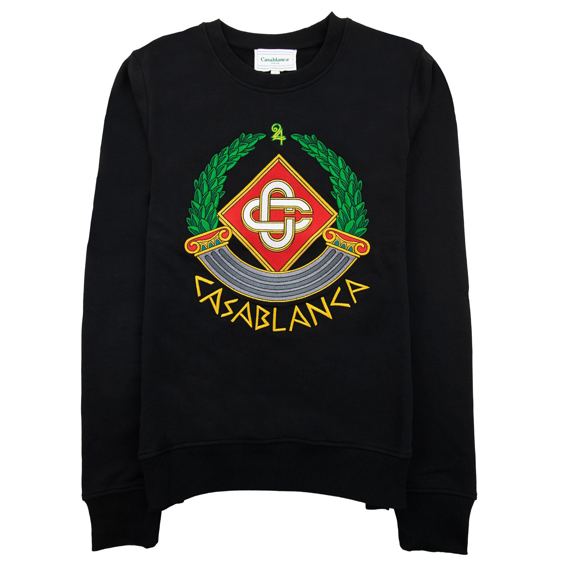 Casablanca Casa Crest Embroidered Sweatshirt Black