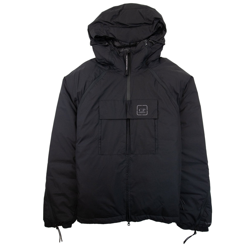 Cp Company The Metropolis Series Pertex® Hooded Bloom Down Jacket Black 999