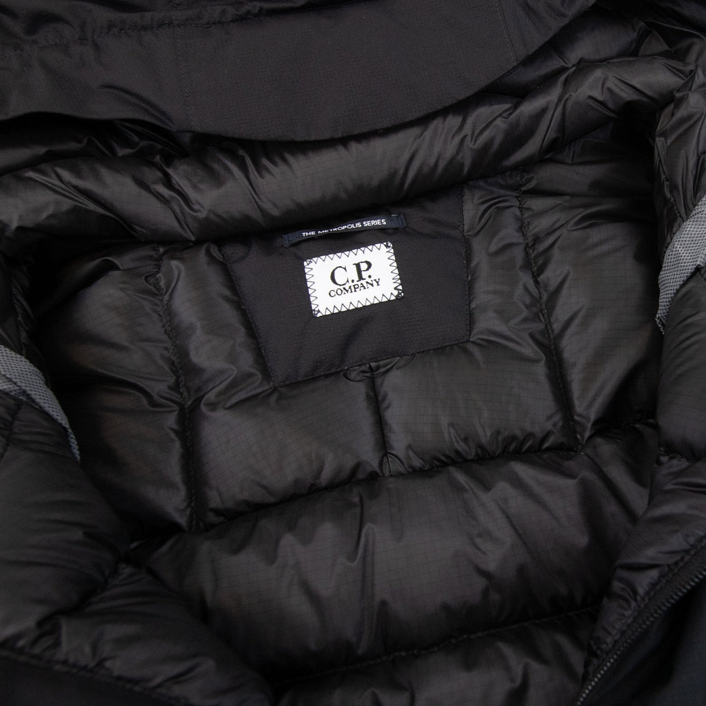 Cp Company The Metropolis Series Pertex® Hooded Bloom Down Jacket Black 999