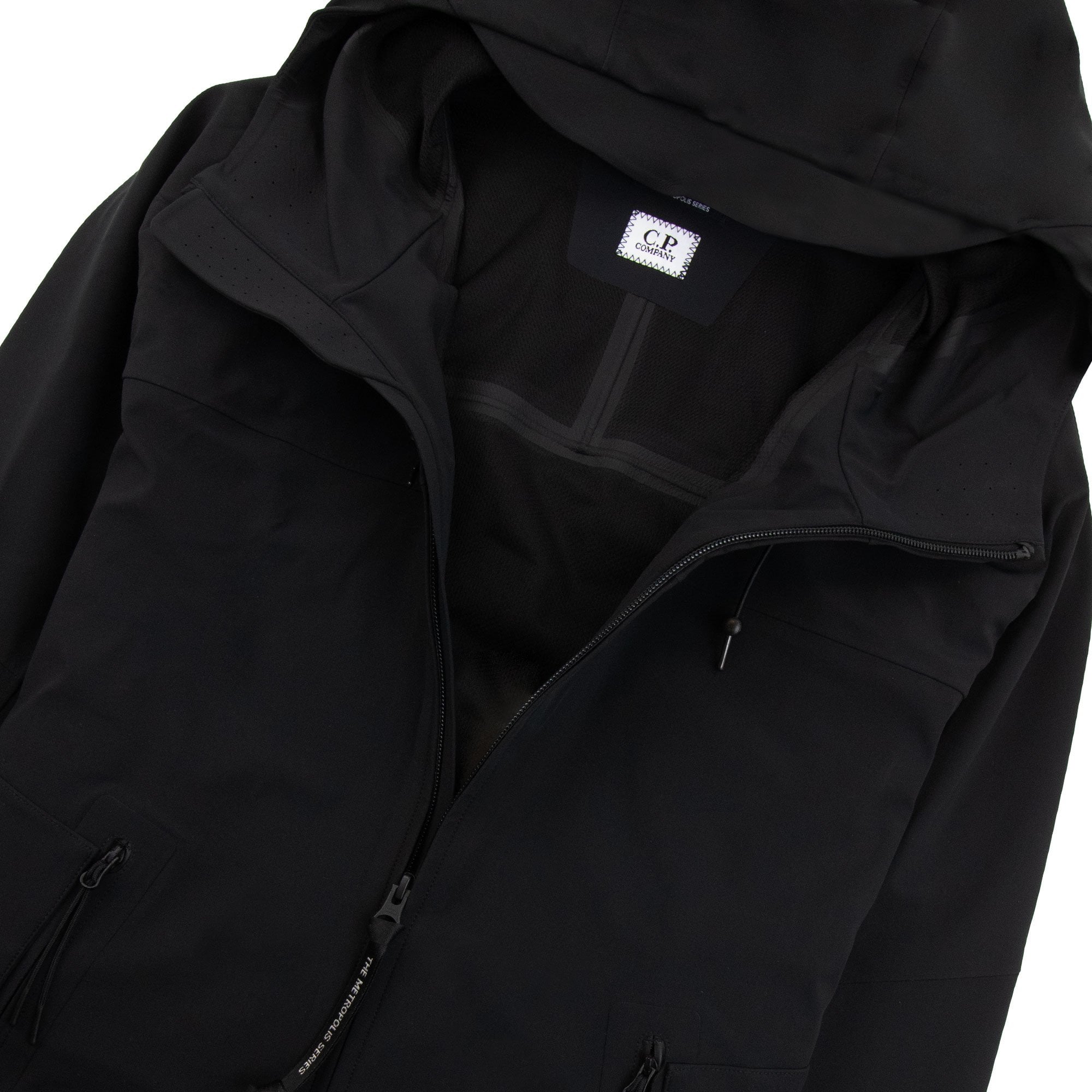 Cp Company Metropolis Metroshell Hooded Jacket Black 999