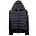 Moncler Padded Wool Cardigan Hoodie Black 999