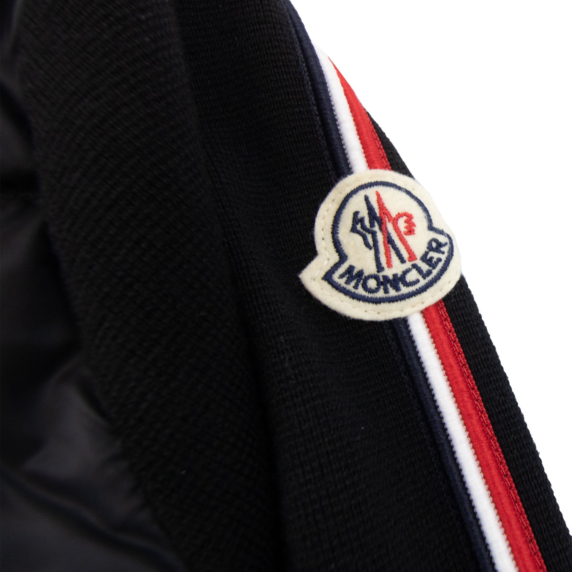 Moncler Padded Wool Cardigan Hoodie Black 999