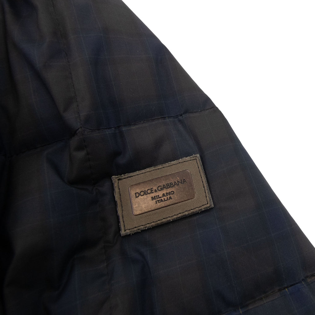 Dolce & Gabbana Hoodied Down Jacket S9001 Navy