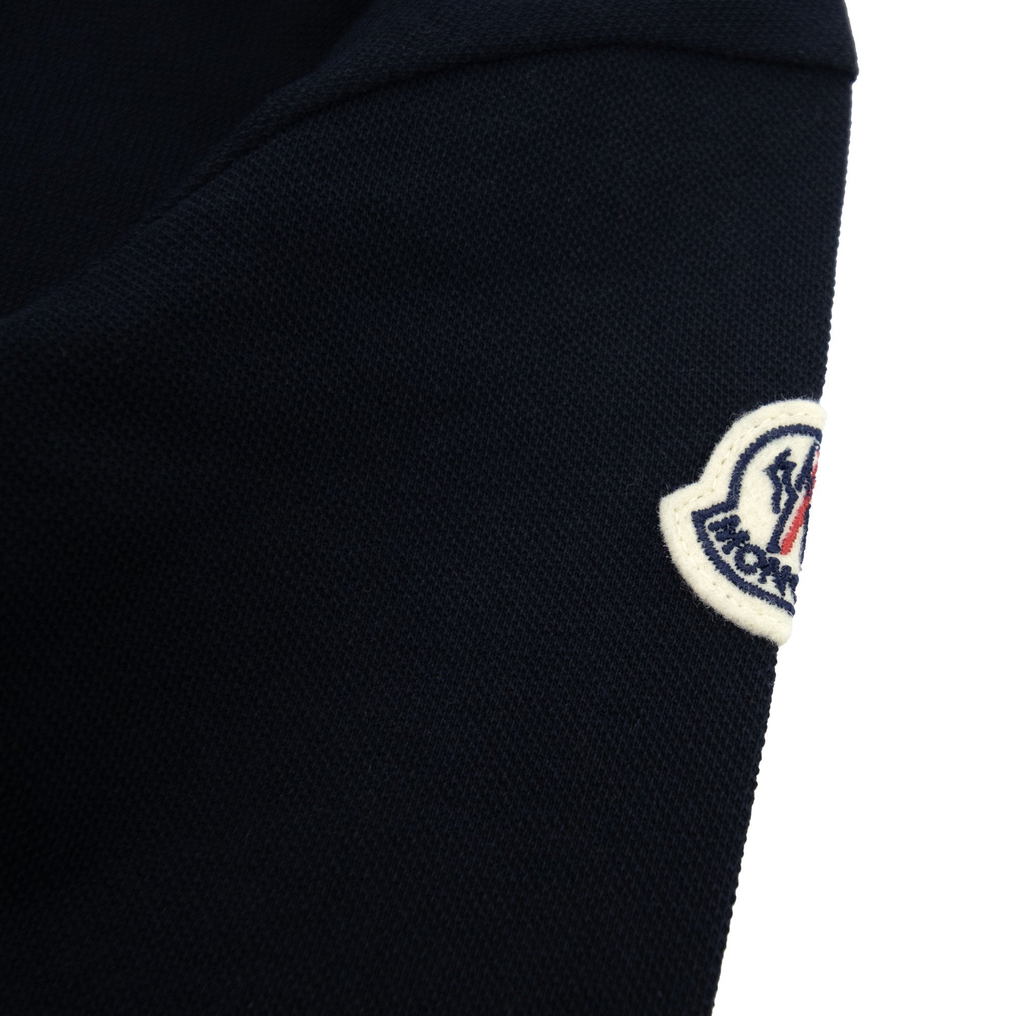 Moncler Junior Cotton Piquet Polo Dress Navy 778
