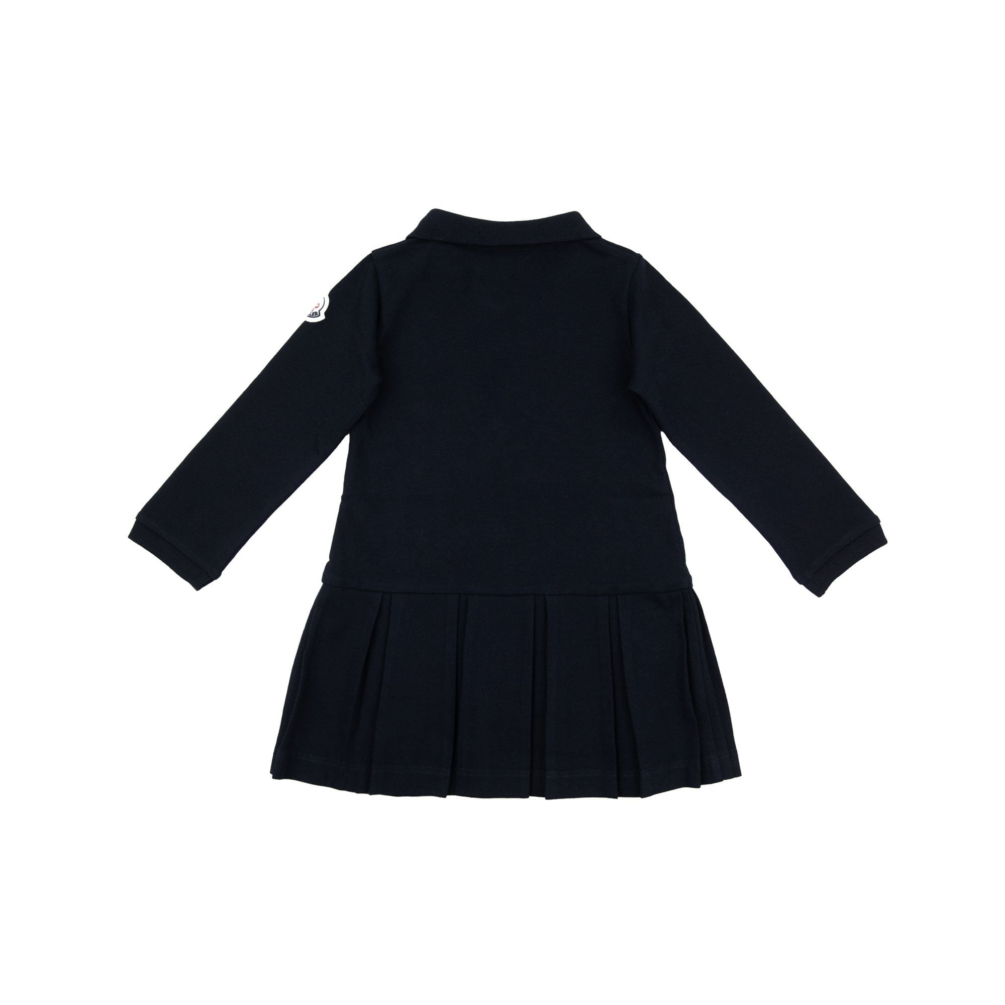 Moncler Junior Cotton Piquet Polo Dress Navy 778