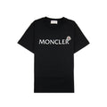 Moncler Junior Logo Cotton T-shirt Black 999
