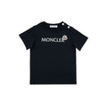 Moncler Junior Logo Jersey T-shirt Navy 778